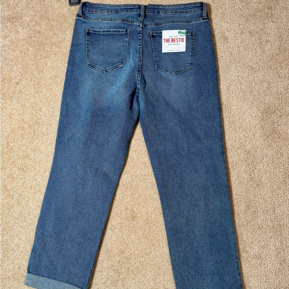 Celebrity Pink Blue Boyfriend Jeans
